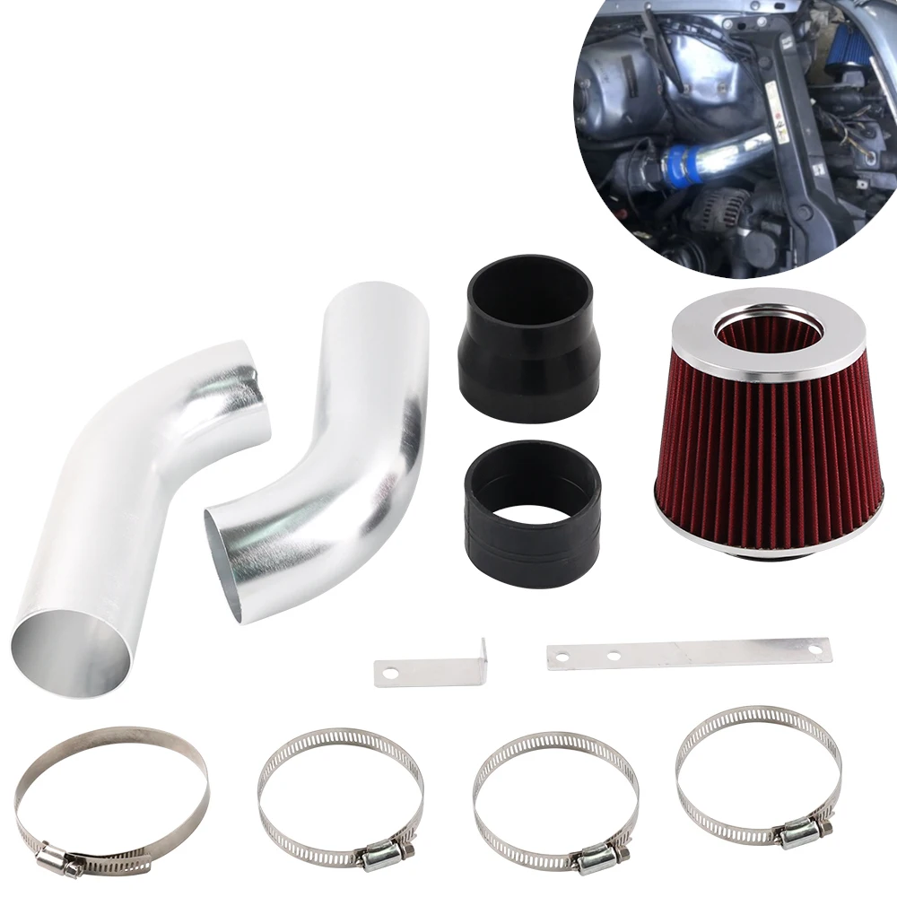 

Высокопроизводительный комплект впуска холодного воздуха с красным фильтром для двигателя BMW E46 323/325/328/330 I6 99-05 гг., детали для модификации автомобиля