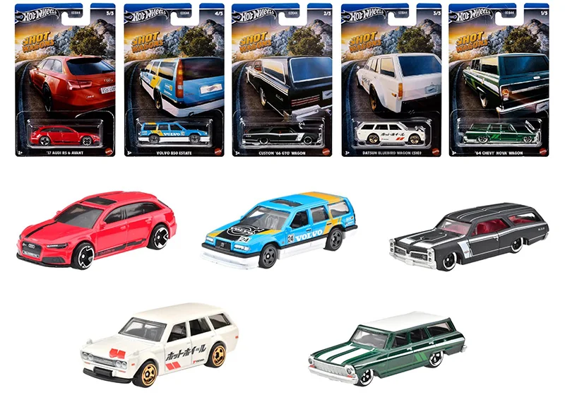 Original Hot Wheels Brinquedos de carro para crianças, Diecast Chevy Nova Datsun Bluebird Wagon, presente novo para meninos, Bluebird RS6