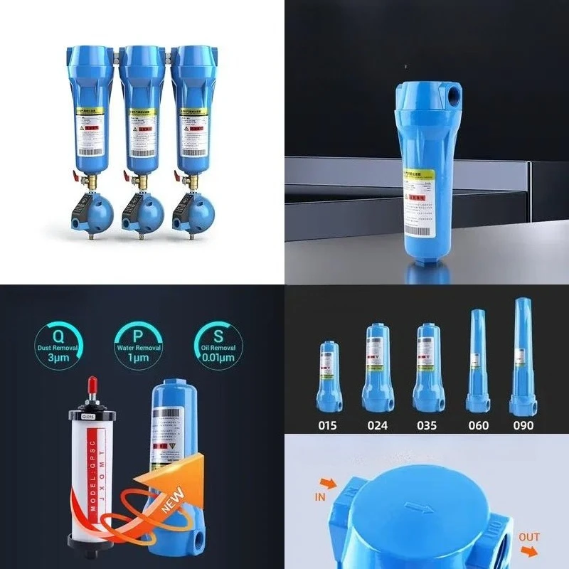 High Efficiency Precision Compressed Air Filter Oil Water Separator for Air Compressor Dryers