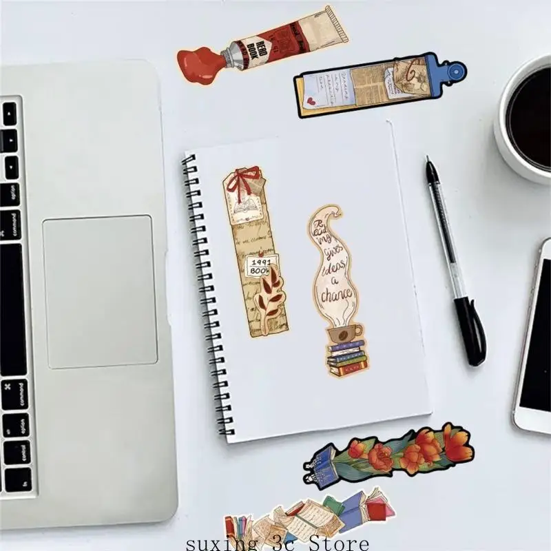 30 Sheets/Set Irregular Book Markers Retro Reading Page Markers Creative Bookmarks Paper Bookmarks for Book Reading