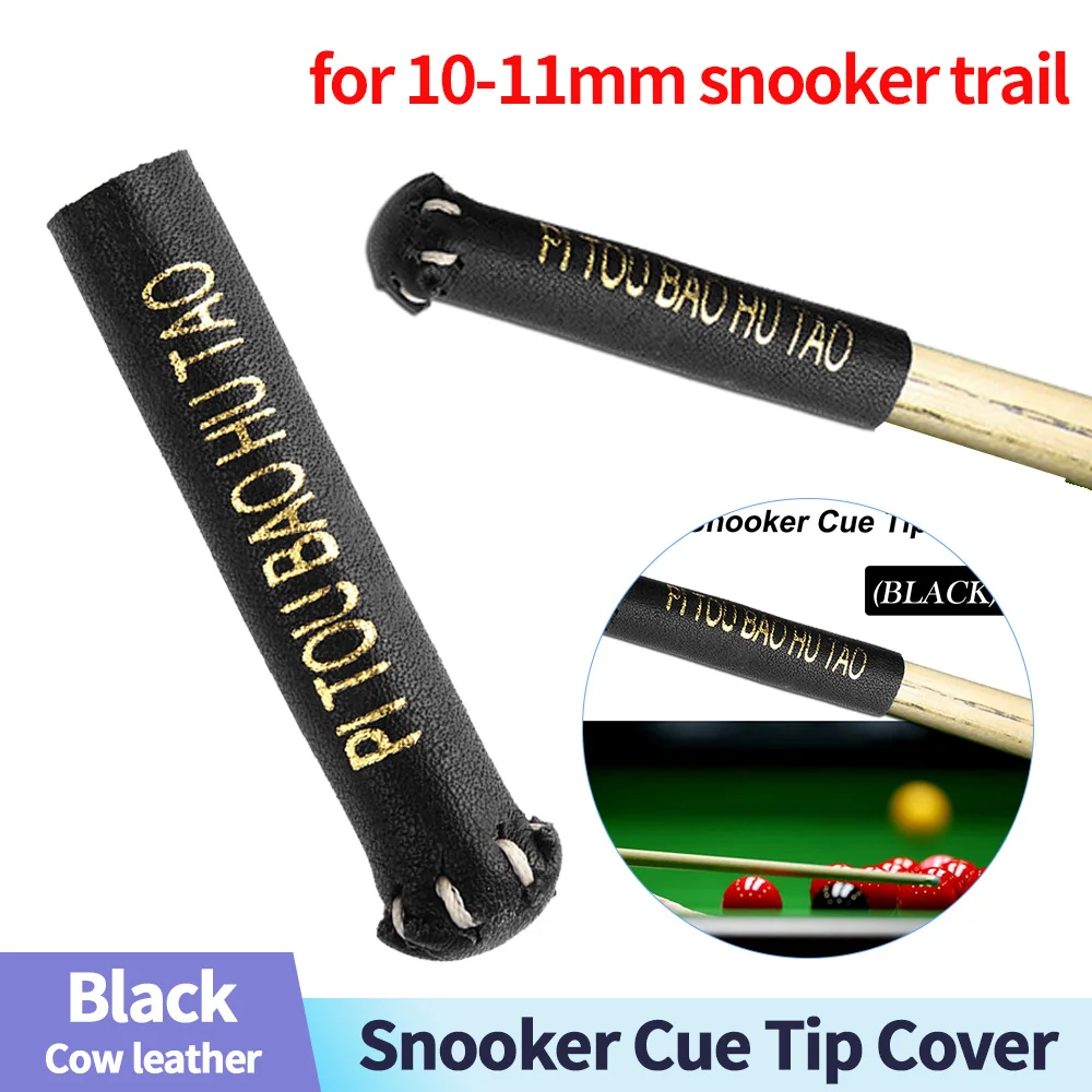 

Leather Billiard Cue Tip Sleeves Practical Snooker Pool Pole Protective Covers Dustproof Moistureproof Table Game Accessories