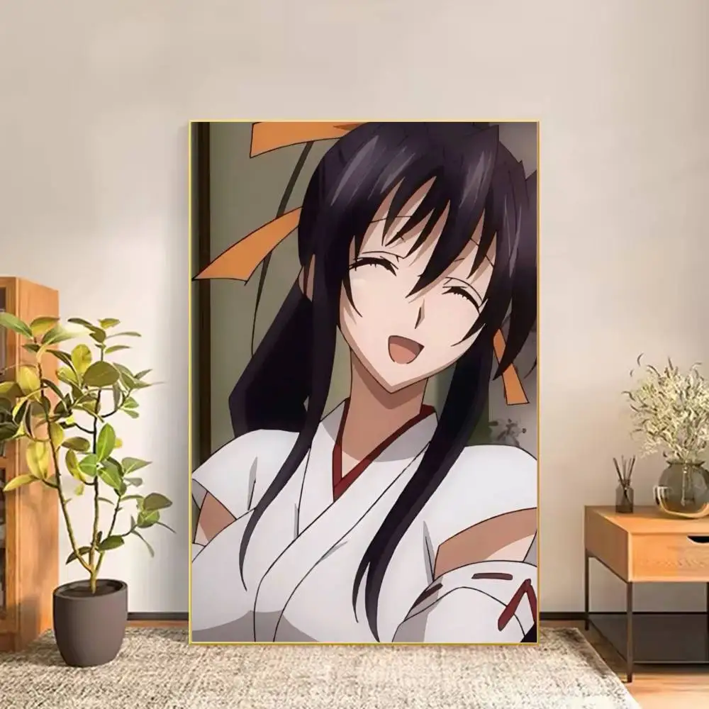 High School DxD Akeno Himejima Poster Versatile HD Waterproof Wall Art Self-Adhesive Decor for Any Space Ideal Gift