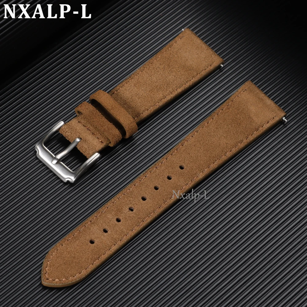 حزام ساعة من الجلد المدبوغ الن - مراجعة Suede Strap Watch وسعره
