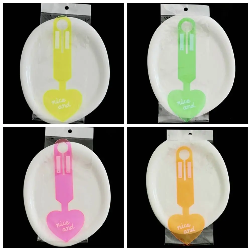 Kleurrijke liefdesvorm bagagelabel Anti-verlies instappas Fluorescerende bagagelabel Reisaccessoires