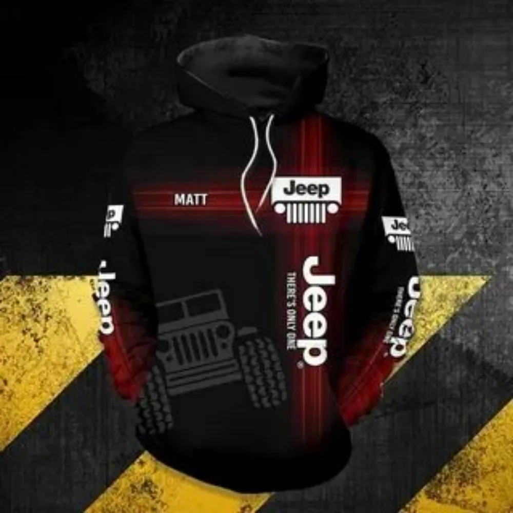 

2026 New Trendy Cross-border Sweatshirt - New Men's and Women's Jeep Classic Camo Hooded Design - Casual and Fashionable