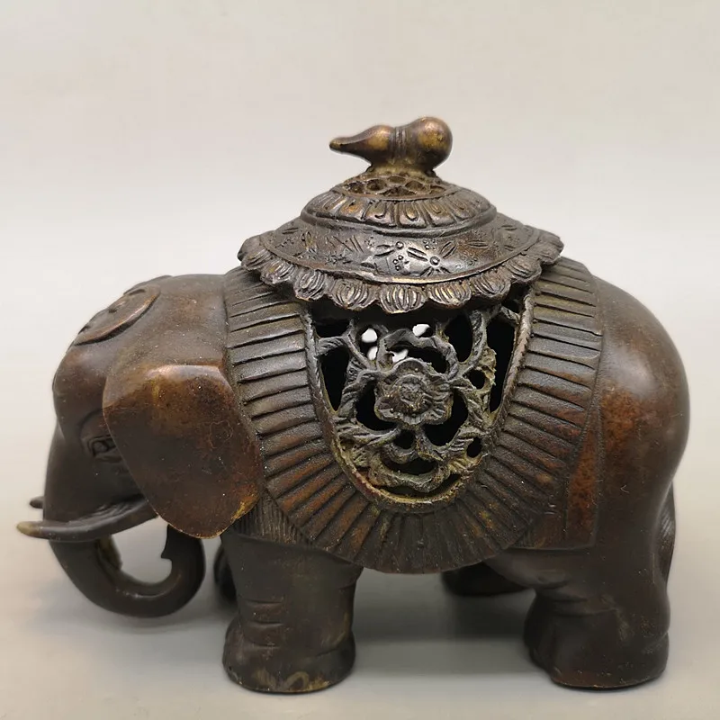 

Aromatherapy Elephant Craft Decoration room Animal Elephant Copper living room decoration