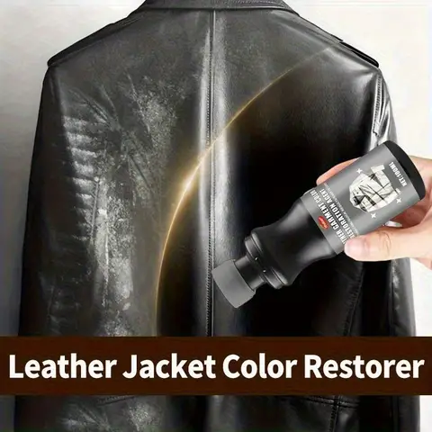 Leather Jacket Color Touch-Up Agent | Black/Brown | Restore Fade/Scratch Shine Soften Harden Leather