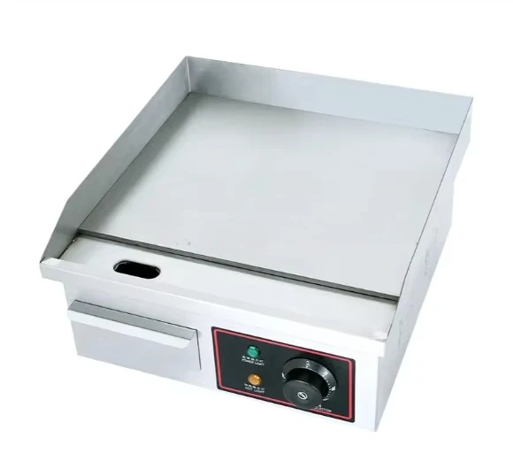 Factory Price 1700W Table Top Electric Flat Plate Griddle Electric Burger Sausage Griddle Commercial Cooking Equipment