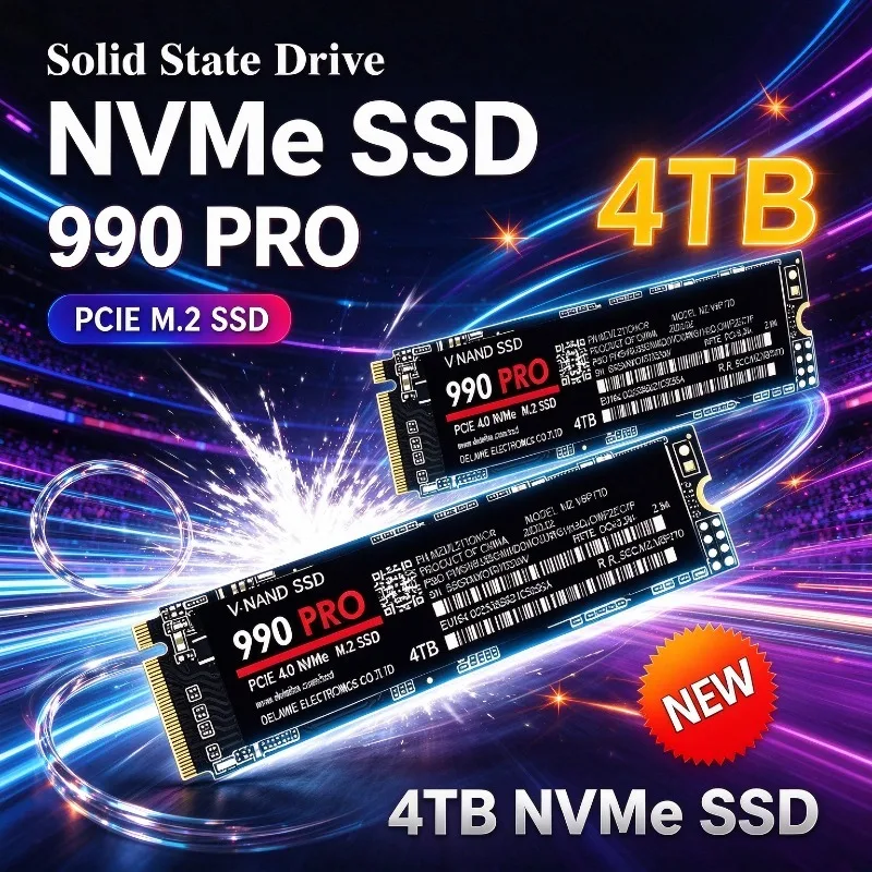 Original 990Pro M.2 SATA SSD 1TB NVMe Ultra-High-Speed Transmission NAND Internal Hard Drive for Ultrabooks And Tablet Computers