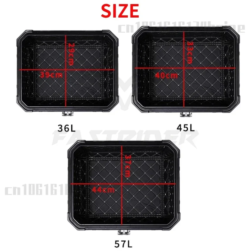 36L/45L/57L Square Box Motorcycle Trunk Liner Universal Electric Vehicle Tailbox Detachable Cushion Inner Liner