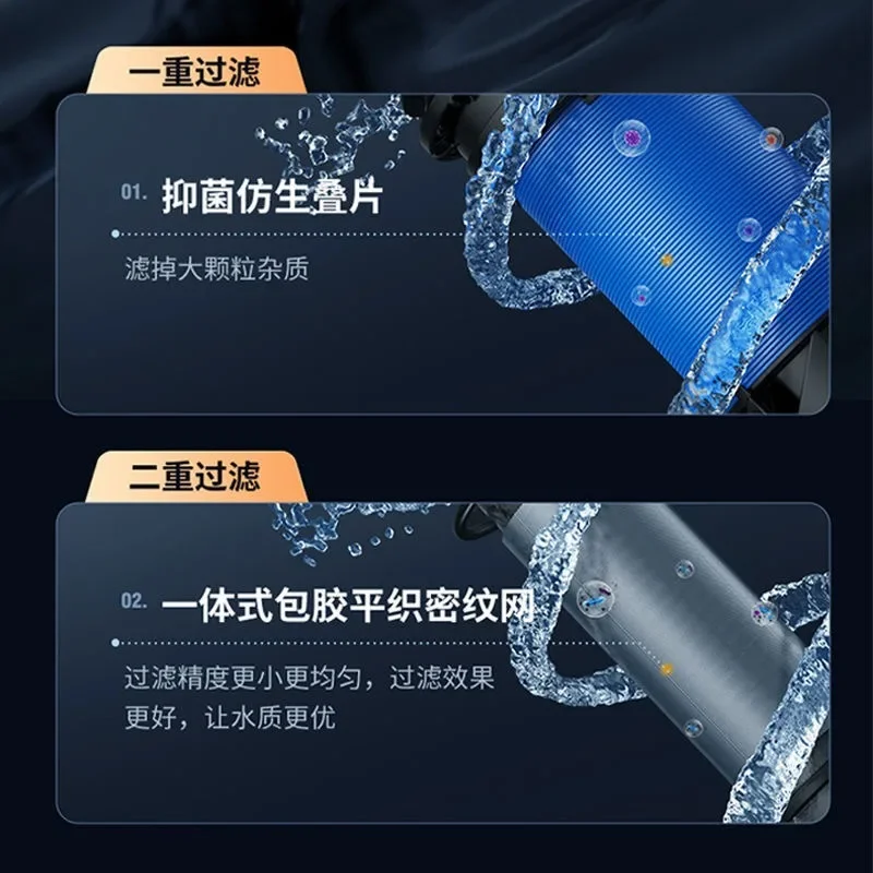 Transverse stacked mesh backwash pre-filter universal installation water purifier to remove rust