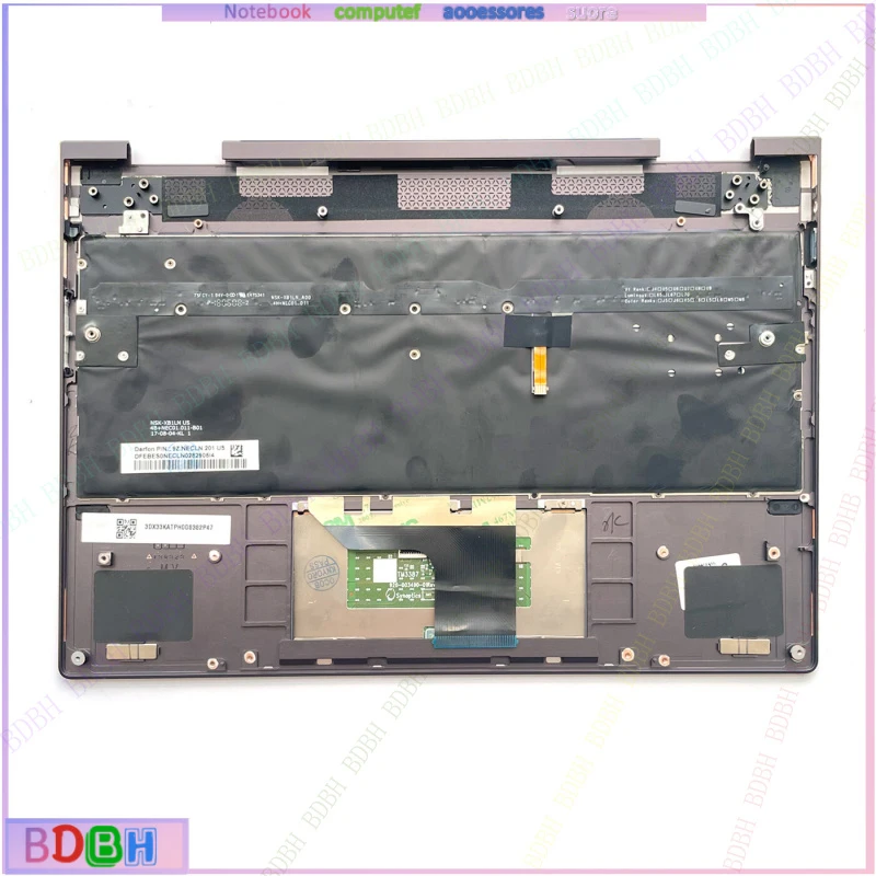 New Palmrest Backlit Keyboard Touchpad Brown For HP Spectre 13-AE X360 13.3