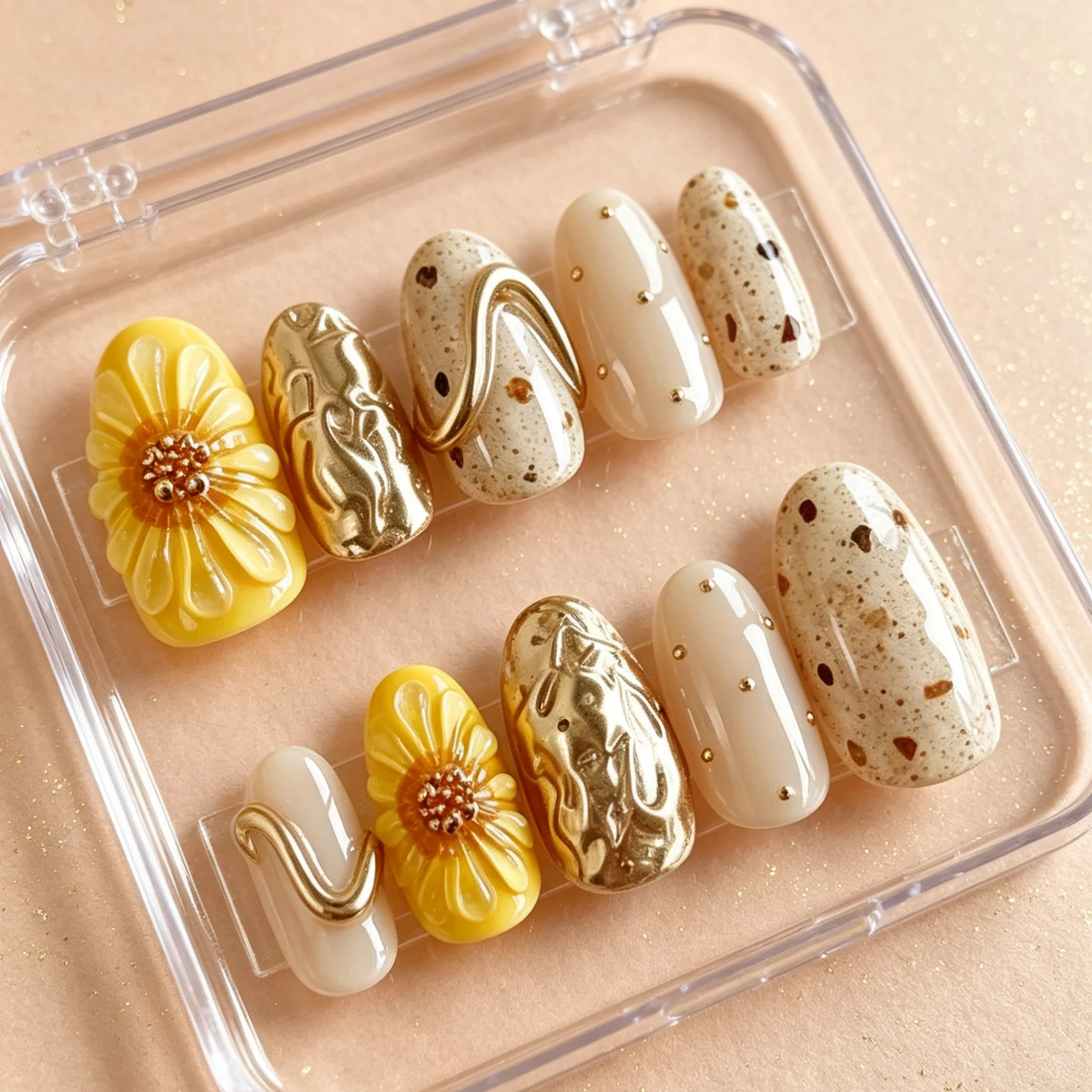 10 adet el yapımı oval tırnak, - Nail Art Yellow incelemesi ve fiyatı