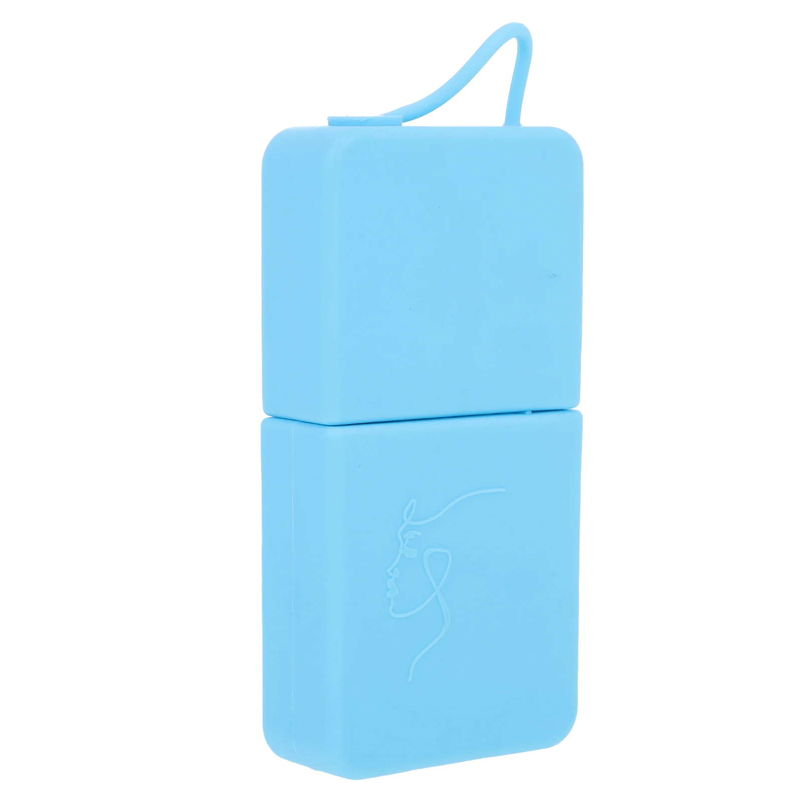 Ferramentas faciais beleza gelo treliça rolo de silicone para massagem facial molde azul