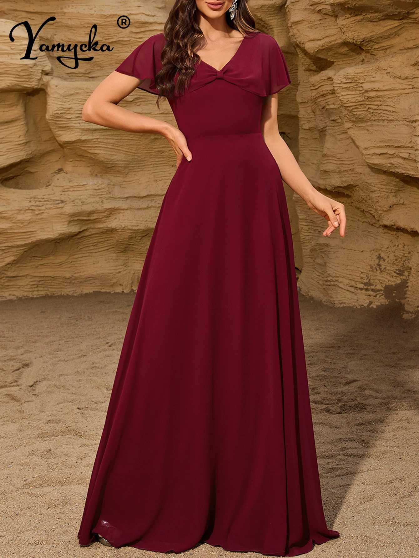 Sexy Bow Maxi Chiff… - image