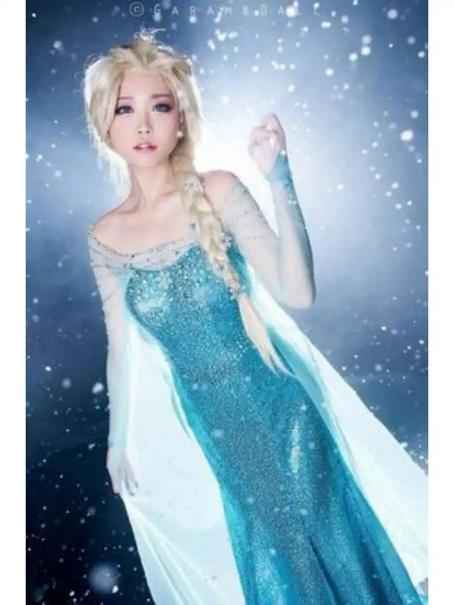 Loween adulte Princ Elsa Dr Par Costume glace Princ robe de bal femmes traditionnel Hanfu scène Performance vêtements