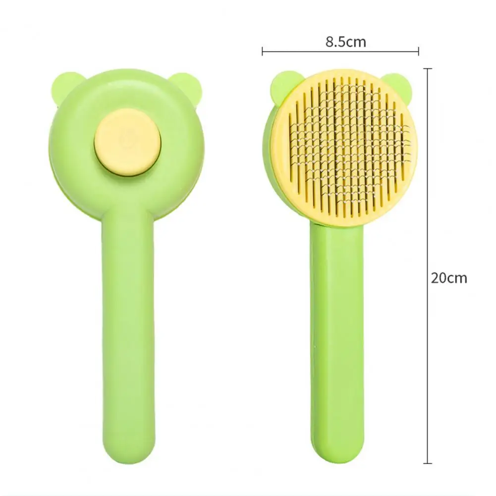 Pet Grooming Comb Comfortable Dog Cat Hair Comb Self Cleaning Slicker Brush Pet Cat Hair Removal Comb Brush Pet Supplies