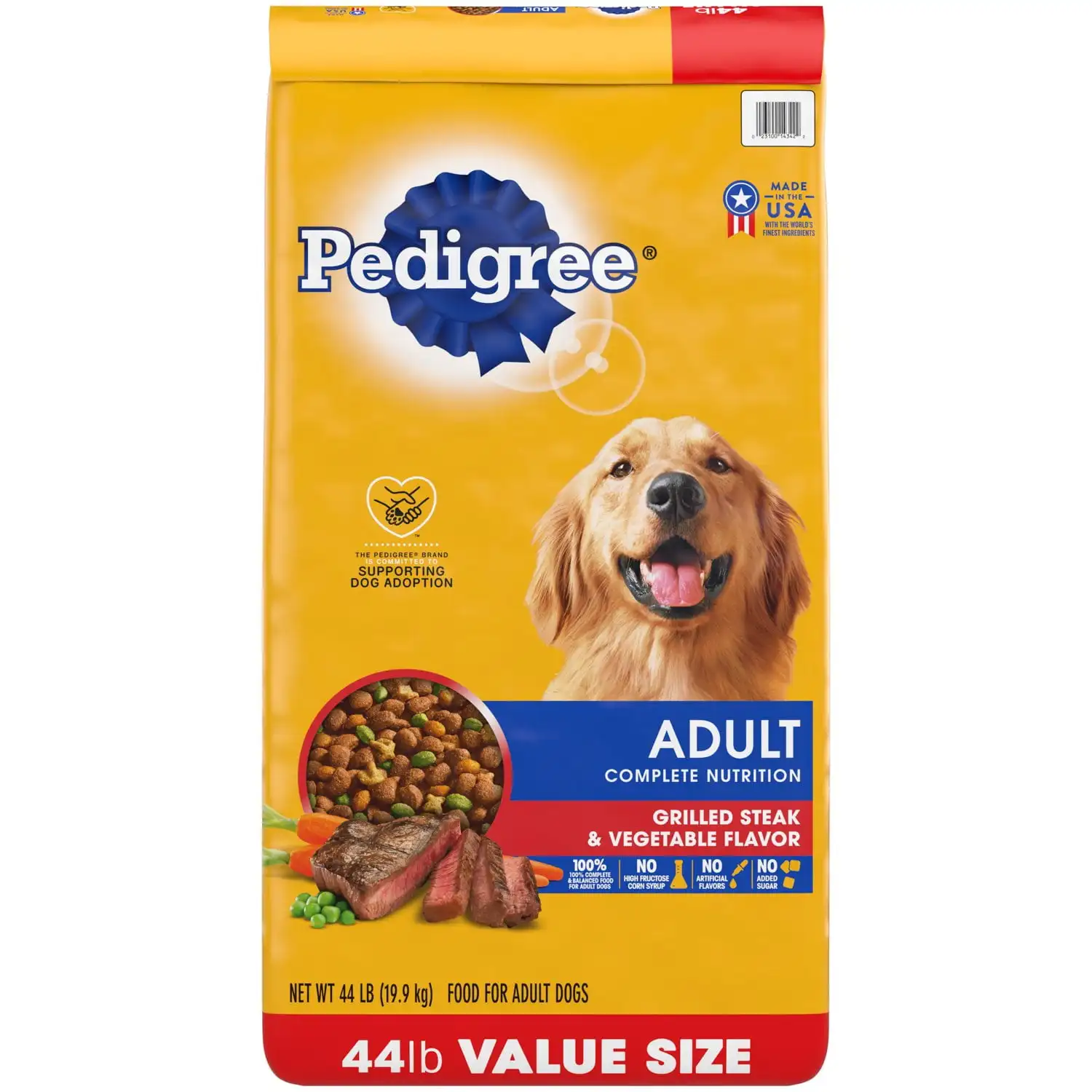 

Complete Nutrition Grilled Steak & Vegetable Dry Dog Food for Adult Dog, 44 lb Bag