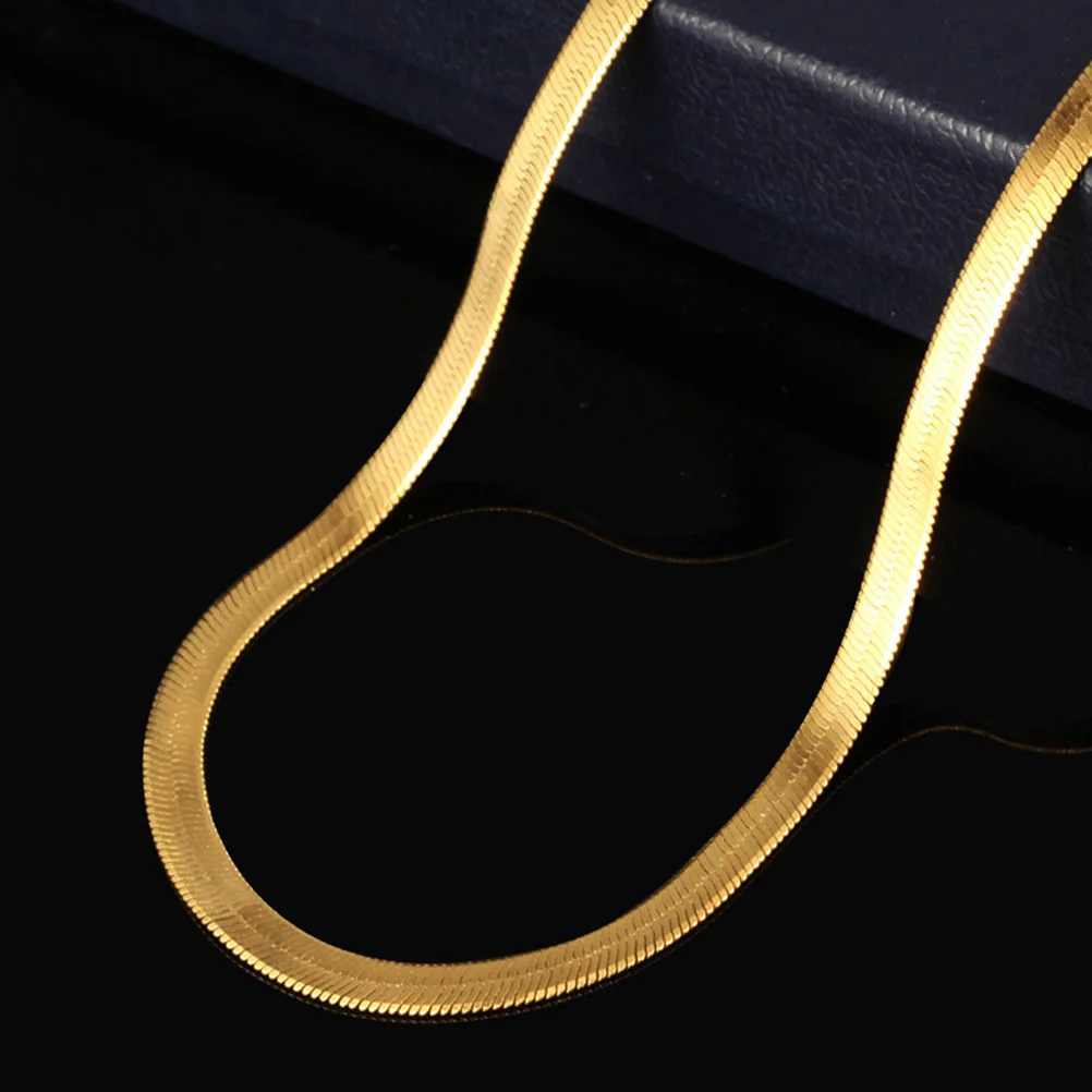 

flat snake chain necklace flat snake chain flat snake necklace mens necklace hiphop necklace mens necklace chains