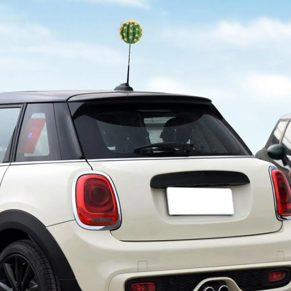 Car Accessories Cactus Shape Foam Ball Car Antenna Topper Fun Dashboard Accessory for Universal Cars Water-resistant Easy