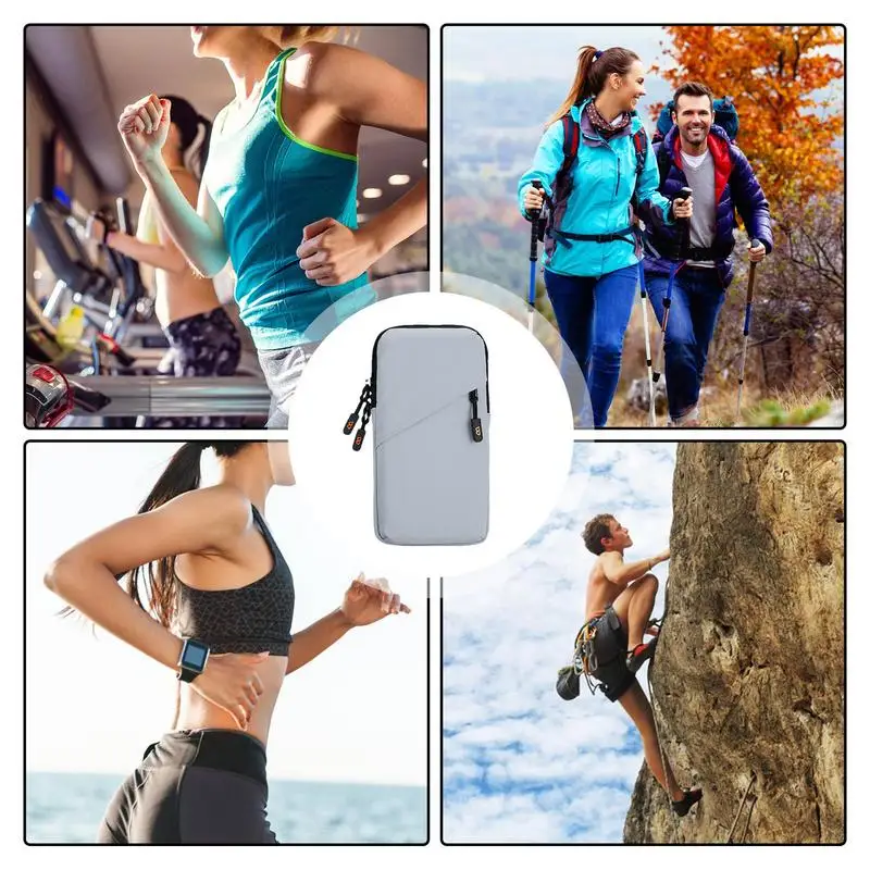 Smartphone Arm Bag Sports Armband Running Arm Bag Pocket Large Capacity Breathable Multifunctional Pouch For Women & Men Running