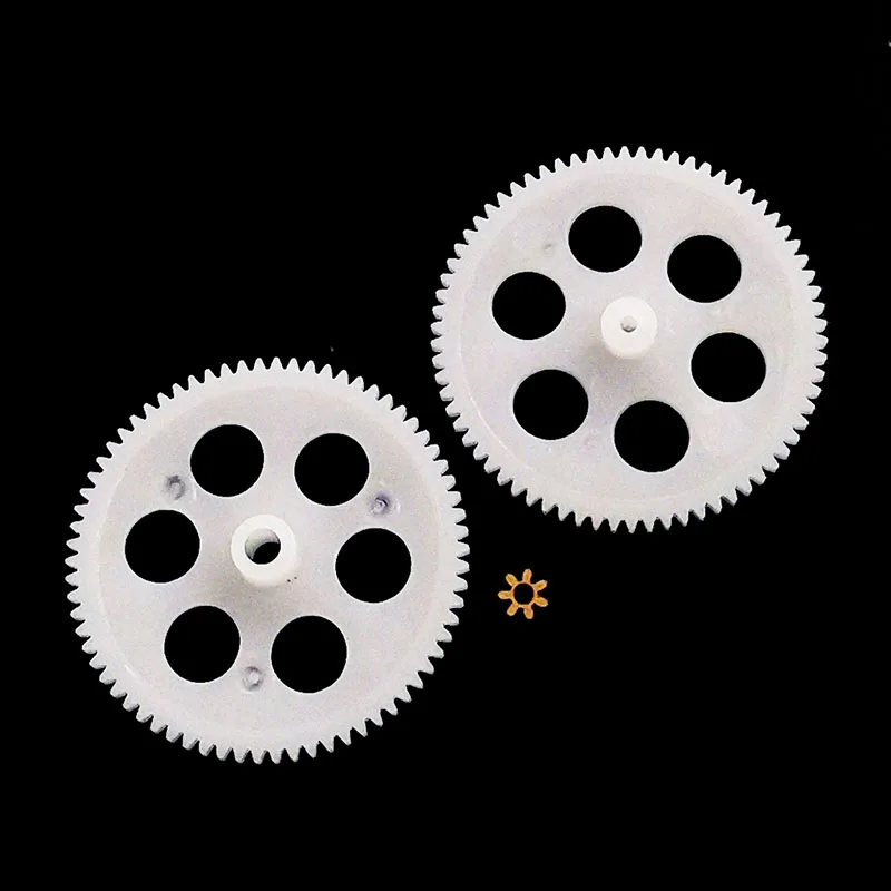 Fine Toy Rc Helicopter Gears Mixed 3pcs 701A +702A+71A Metal Copper Gears 0.3M Rc Model Plane Slow Down Copper + Plastic Gears