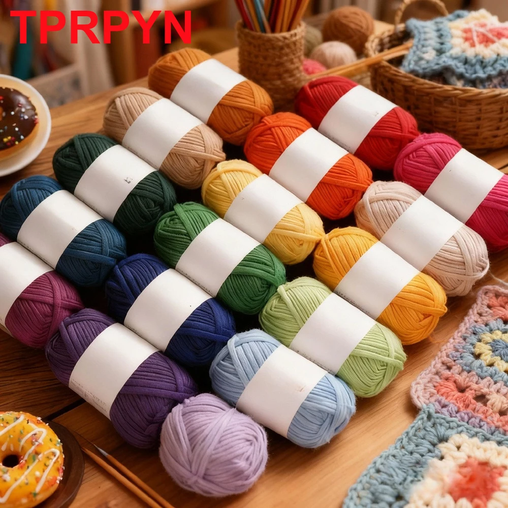Fil de tissu épais et doux pour t-shirt, 100g, pour tricoter à la main, sac à main tissé au Crochet, couverture, fils épais, bricolage, tapis, pantoufle, ligne de panier, 1 pièce