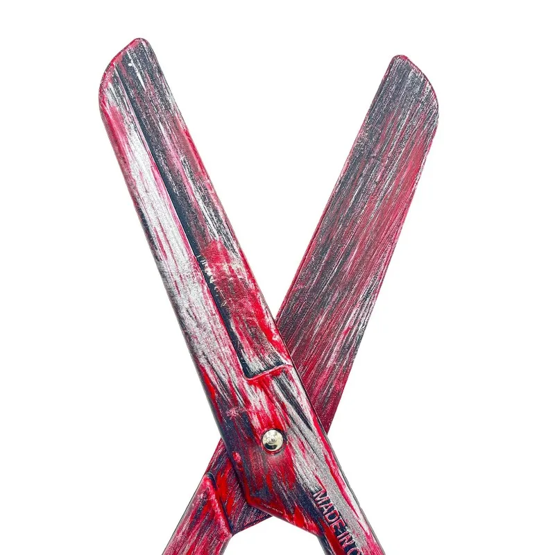 39 cm/15.35in Halloween Kunststoffen Cosplay Rood Bloed Schaar Model Rekwisieten Grappige Gift Collectible Feestartikelen Kamer Decoratie speelgoed