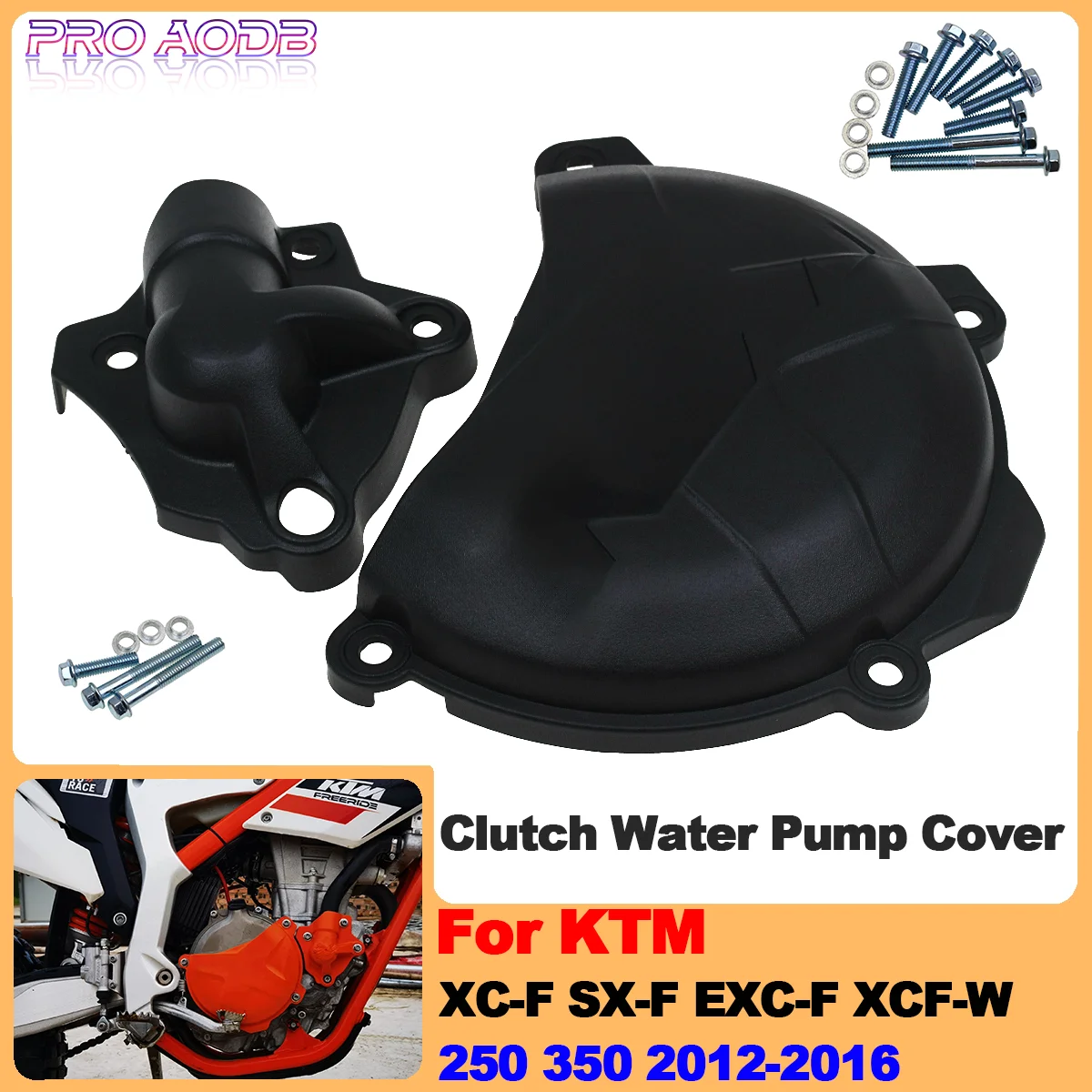 

Motorcycle Clutch Cover Water Pump Cover Protector For KTM 250 350 SX-F EXC-F SIX DAYS XC-F XCF-W SX-F FREERIDE 11-2016 Dirt Bik