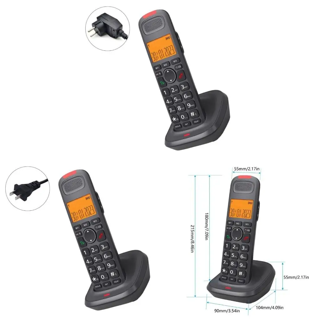 D1015 Cordless Phone Desktop Telephone Wireless Communication Solution