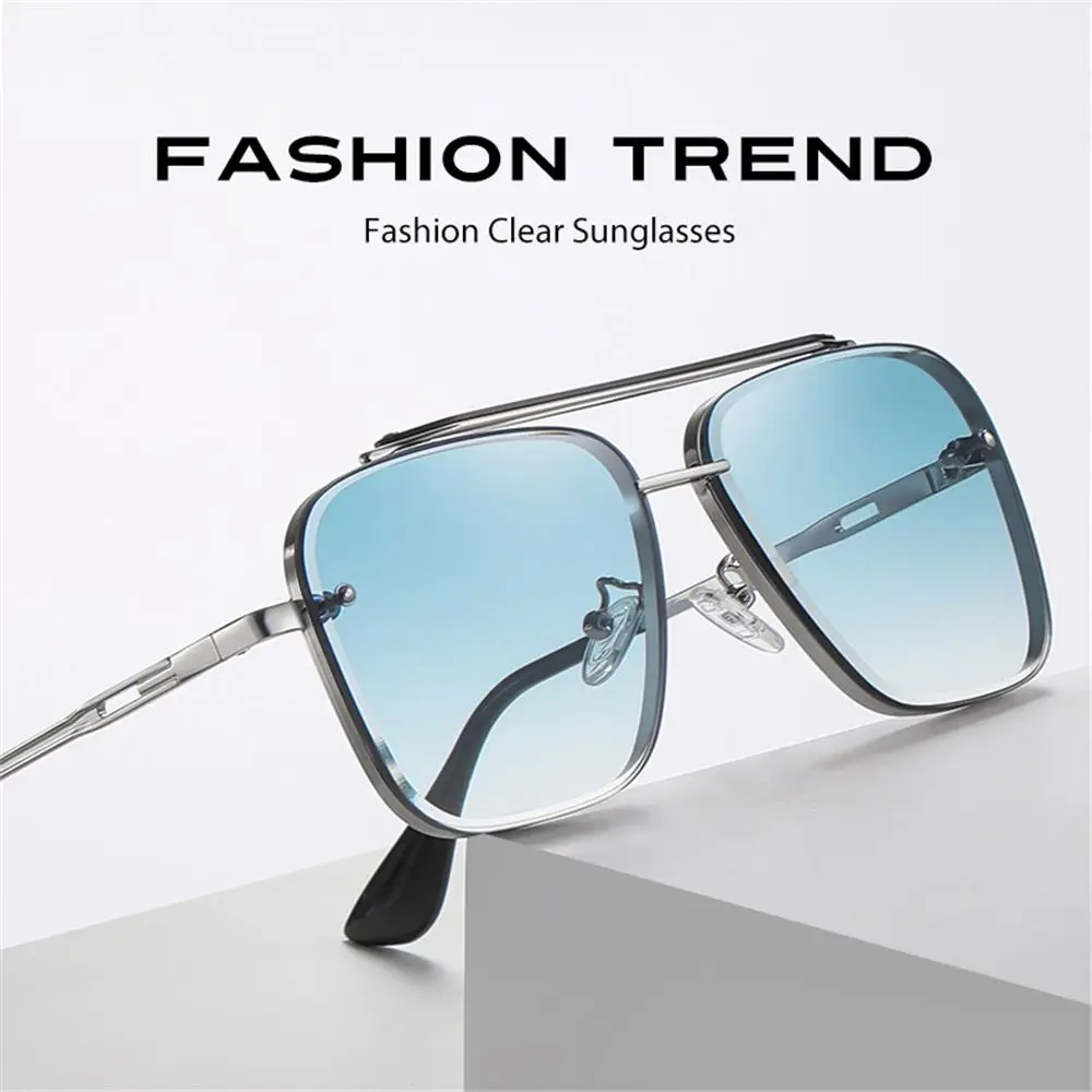 Metalen Frame Zonnebril Voor Mannen Vrouwen Cool Rijbril Mode Punk Zonnebril Zomer Bril Uv400 Bril