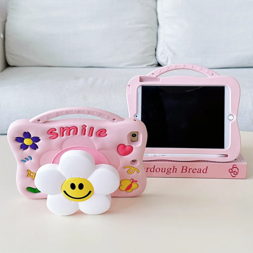 

Kids Case for iPad 11th 10th Pro 11 2024 4th 2th 1th Air 11 5 4 3 2 1 Sunflower Stand Cover for iPad 10.2 9.7 mini 7 6 5 4 3 2 1