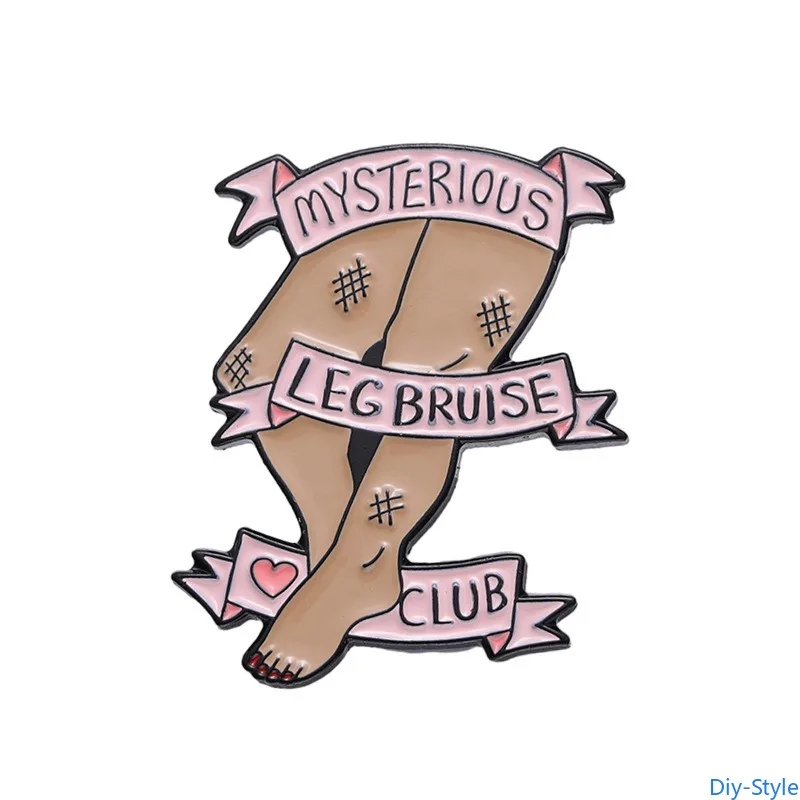 

Mysterious Club Clothing Accessories, Alloy Brooches, Leg Injuries, Badges, Enamel Hat Needles, Wholesale