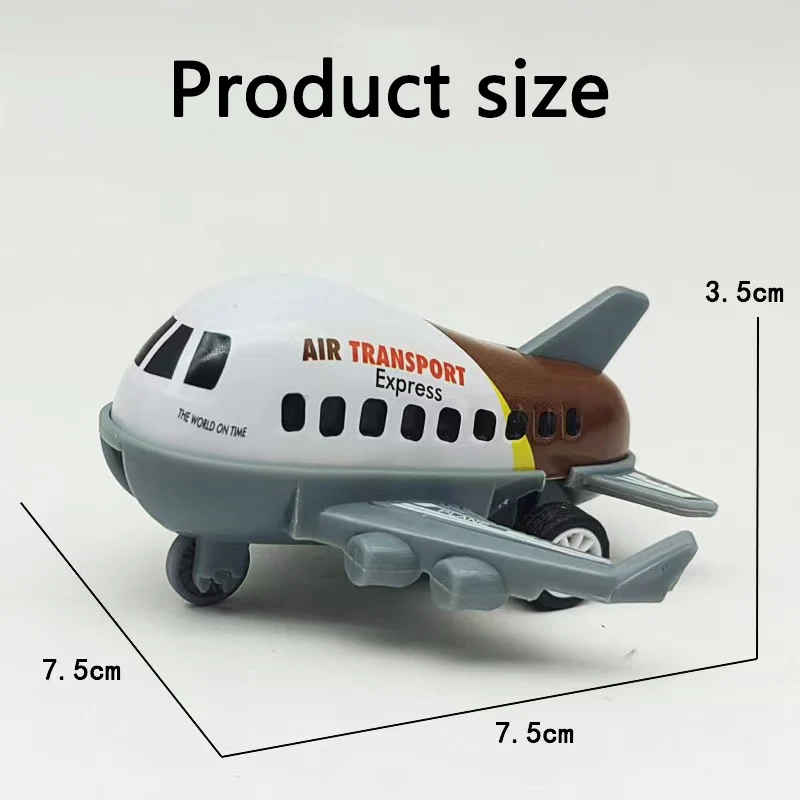 Treasure Version 18pcs Barrel Alloy 7.5cm Mini Rebound Iron Small Aircraft Rallying Series Children\'s Toys Model Aircraft