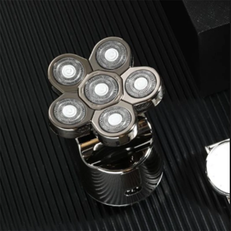 

2025 Новая профессиональная электробритва 6 в 1, перезаряжаемая многофункциональная бритва для мужчин, триммер для волос в носу, бритва с цифровым дисплеем