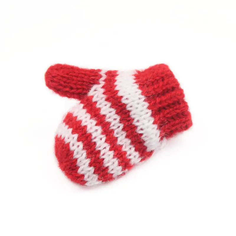 5PCS Knitted Mini Gloves For Handicrafts & Sewing Supplies Party Decoration DIY Handmade Make Earrings Accessories Material