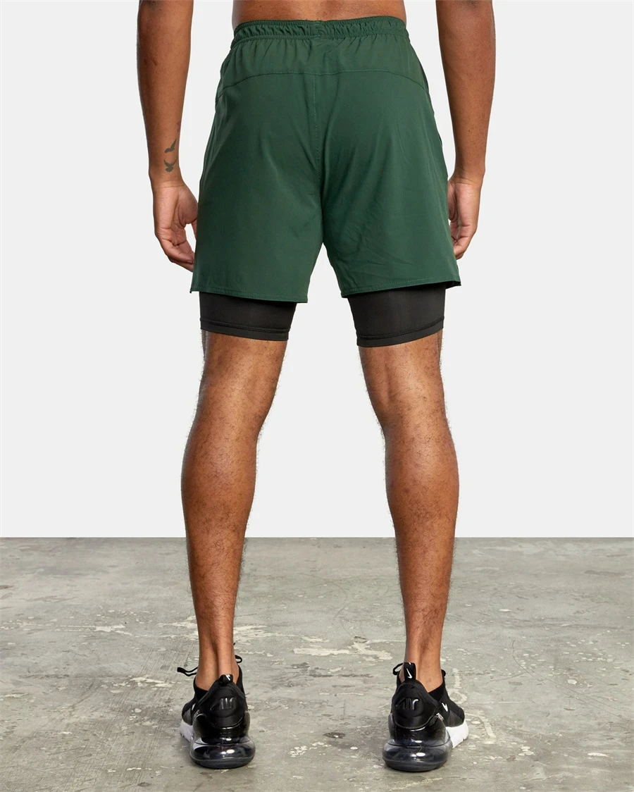 Short de Fitness pour hommes, entraînement, sport, Jogging, Fitness, tissé, séchage rapide, nouveau short de sport 2 en 1 Double couche, Fitness, course à pied