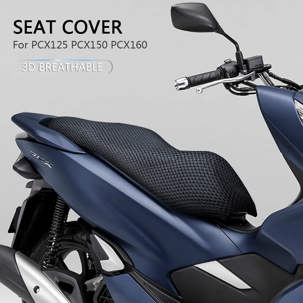 

Motorcycle Accessories Protecting Cushion Seat Cover For Honda PCX125 PCX150 PCX160 PCX 125 3D Mesh Fabric Saddle Seat Covers