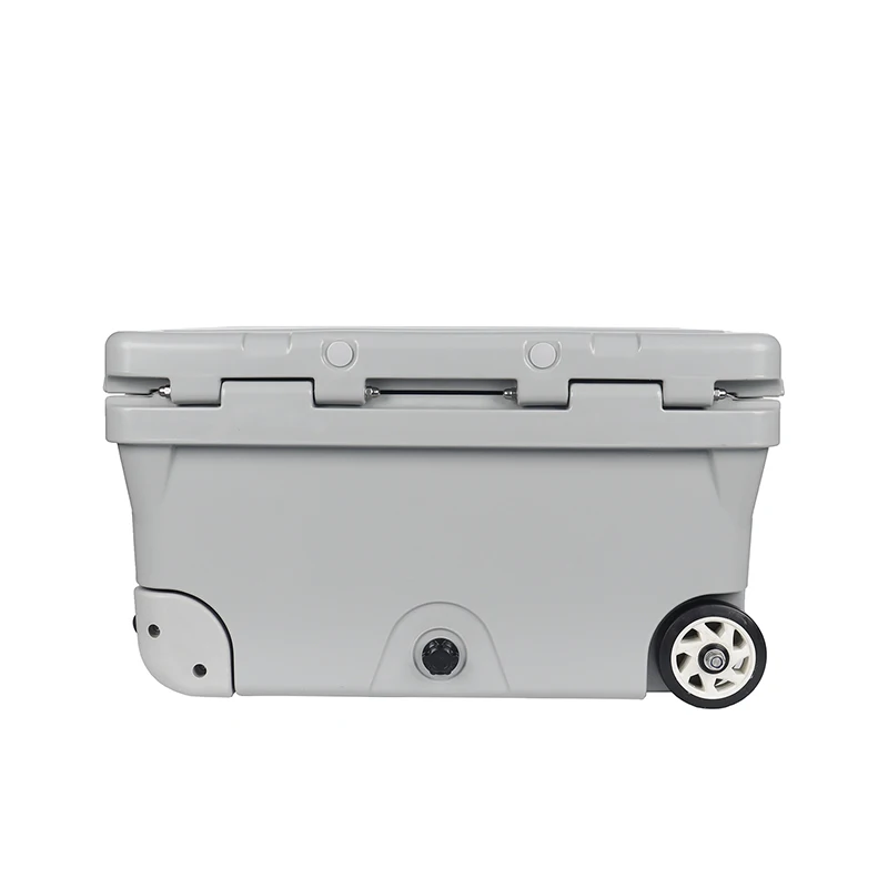 Large Plastic Rotomolded Cooler Box Insulation Cooler Box With Wheel
