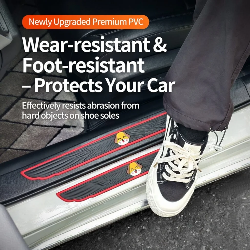 

Car Anti-Slip PVC Threshold Strip Door Scratch Protection Sticker Dirt Resistant Door Guard Strip