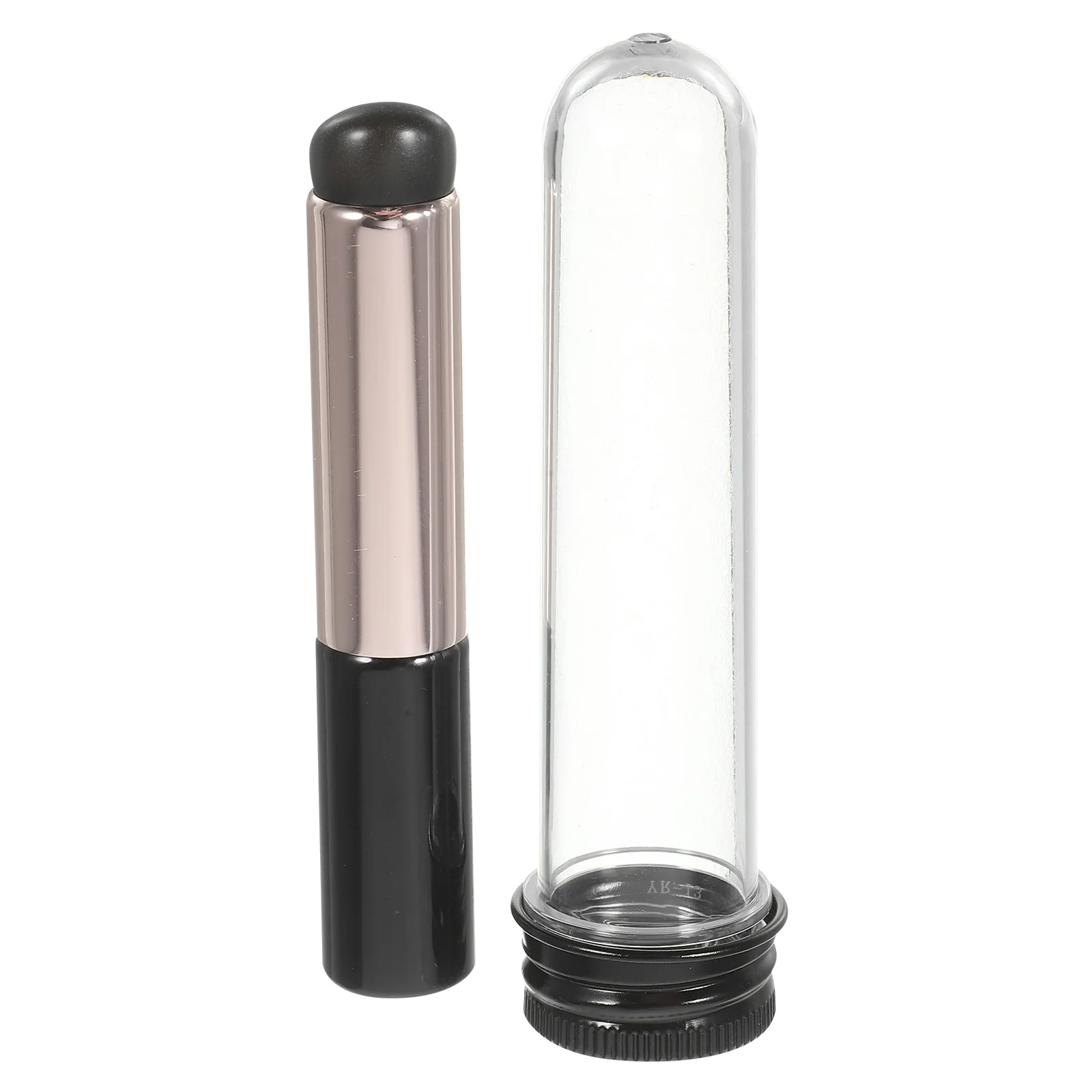 2 pezzi pennello per labbra in tubo protettore applicatore riutilizzabile in silicone per rossetto balsamo per labbra correttore crema sbavatura effetto viaggio
