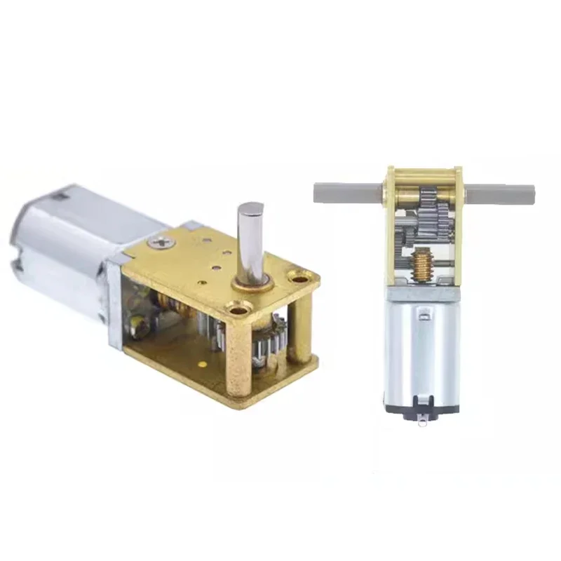 DC3V 6V 12V N20-1218 Mini N20 Gear Motor Single/ Dual/ Long Shaft 4RPM-381RPM Slow Speed High Torque WormAll Metal gearbox Motor