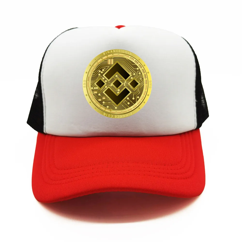 Binance Crypto Trucker Cap Cool Men Funny Hip-Hop Hat Binance Baseball Caps Summer Unisex Mesh Net Caps Gift Dad Hat