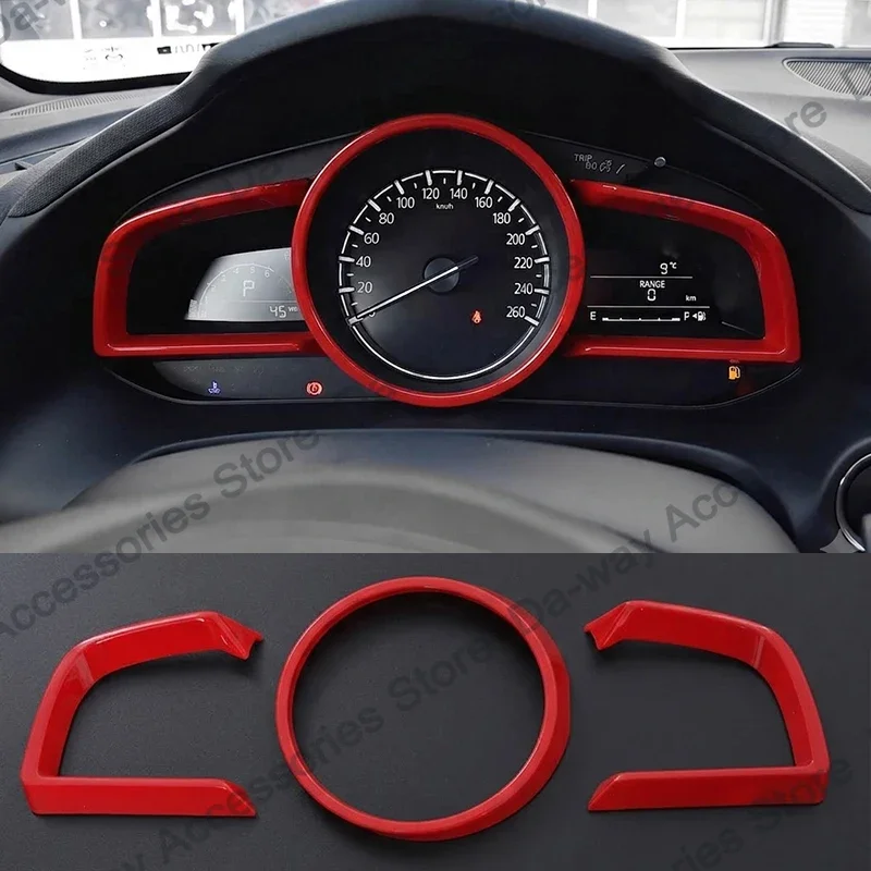 Car Dashboard Instrument Cluster Decorative Cover For MAZDA MAZDA 3 CX-4 CX-5 Axela Interior Accessories The Gauges Decora Frame
