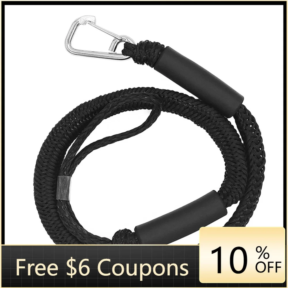 

BBWSTBungee Dock Lines for Boats 6-9 ft Stretchable Marine Hardware with Hook & Foam Float