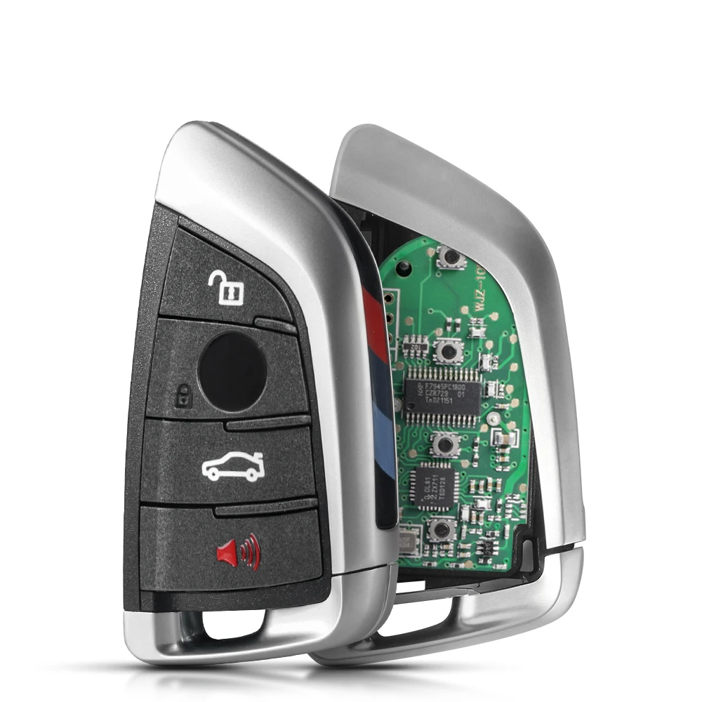 KEYYOU Auto-Fernbedienungsschlüssel für BMW 1 3 5 7 Serie X1 X3 X5 X6 X7 CAS4 CAS4+ FEM F System 315/433/868 MHz ID49 Promixity Keyless Go