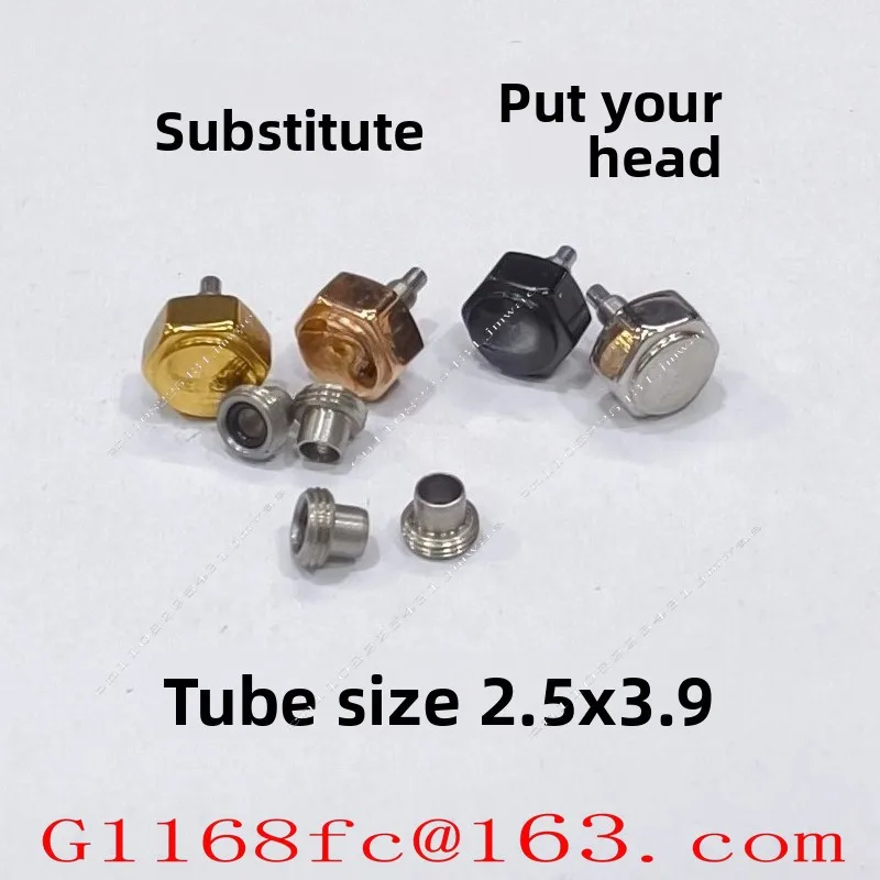 Substitute Watch Head, All Steel Handle, Ground Adjustment Time Button, Watch Accessory Head, 6.0 Handle Tube, 2.5X3.9
