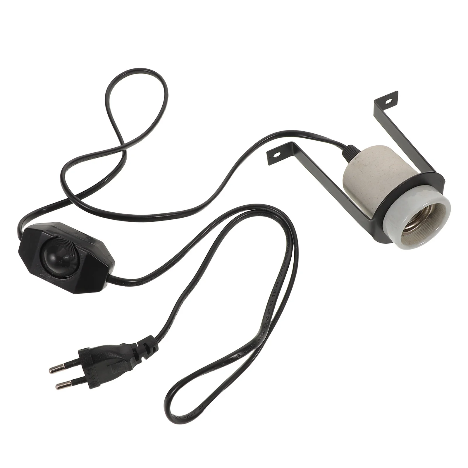 

Ceramic Reptile Heat Emitter Lamp Holder High Temperature Resistant Adjustable Height Stable Brooder Heat Lamp for Turtle Lizard