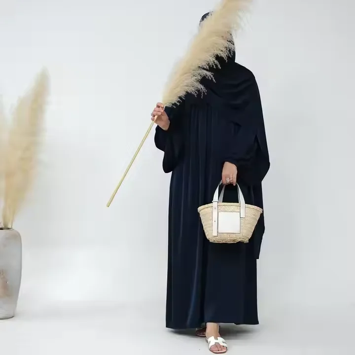 2 pièces femmes musulmanes vêtement de prière Robe Hijab vêtements islamiques Eid Ramadan écharpe Abaya Robe Caftan Khimar Jalabiya Kebaya Caftan