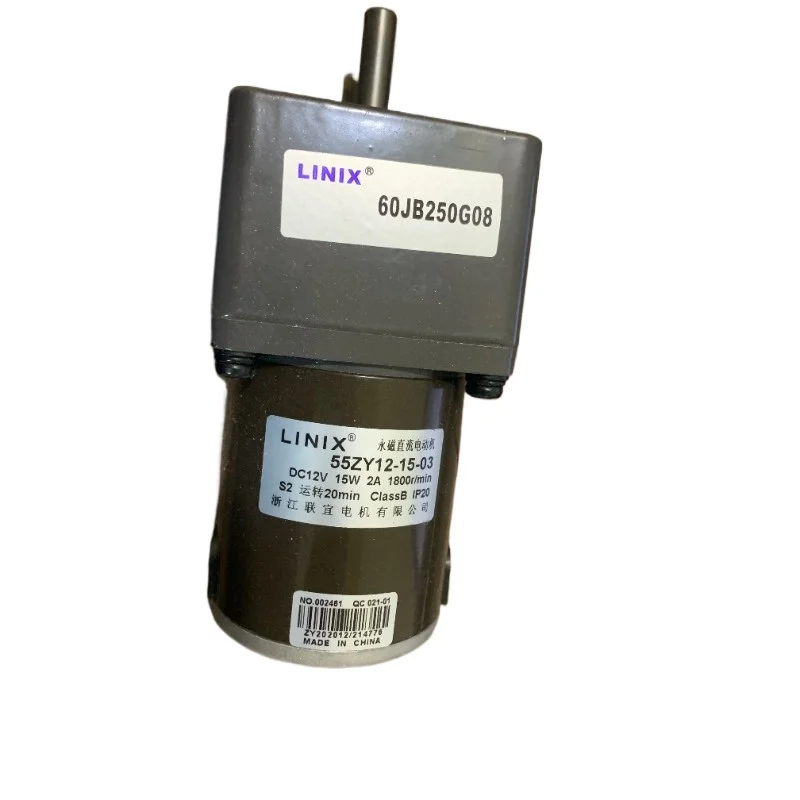 

Deceleration DC Motor LINIX Motor DC Gear Motor 55ZY12-15-03 60JB250G0832 new original